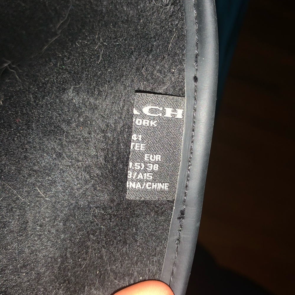 Coach rain boots. Tie up back. - Picture 2 of 3